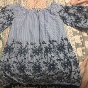 Over the shoulders dress